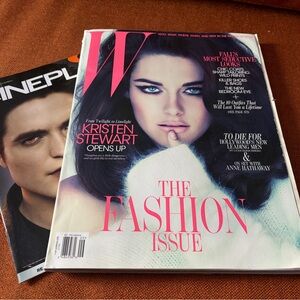 W Magazine The Fashion Issue - White & Pink Cover last magazine lot Twilight
